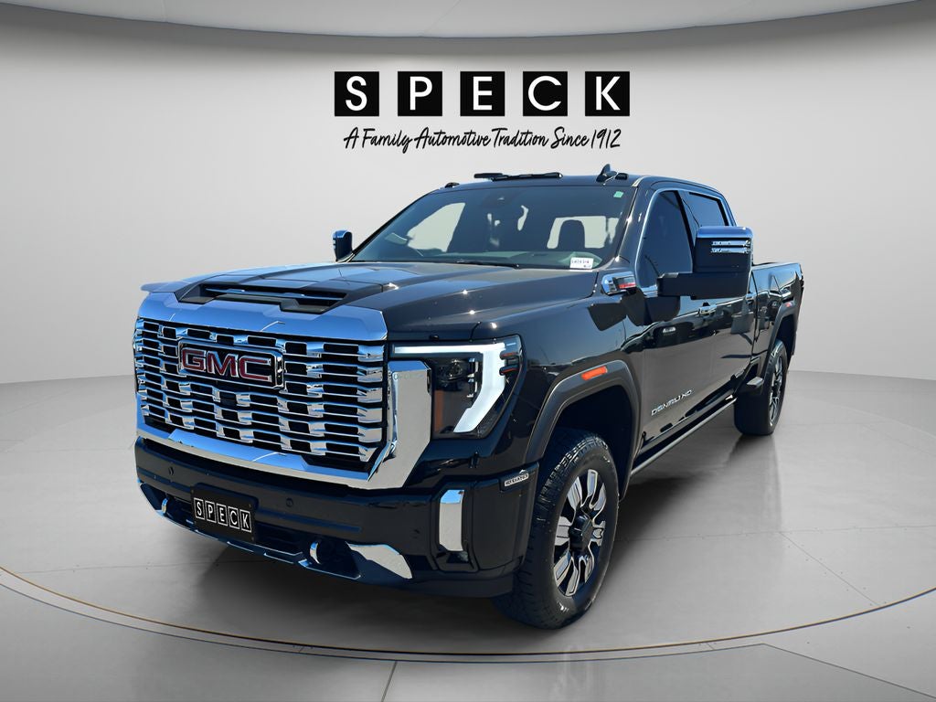 2024 GMC Sierra 2500 HD Denali in Onyx Black — front three-quarter view