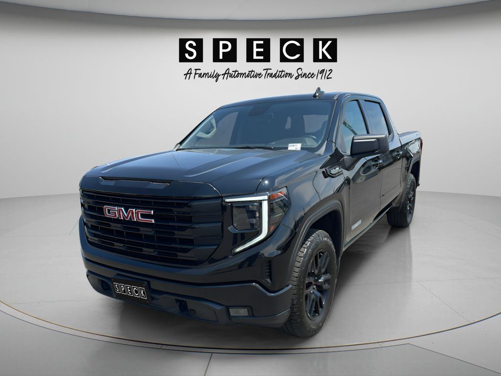 2024 GMC Sierra 1500 Elevation in Onyx Black — front three-quarter view