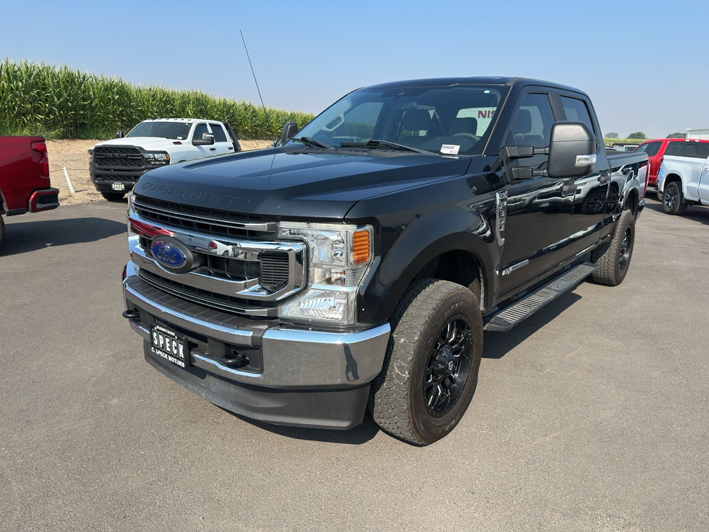 2020 Ford F-350 XL in Agate Black Metallic — front three-quarter view