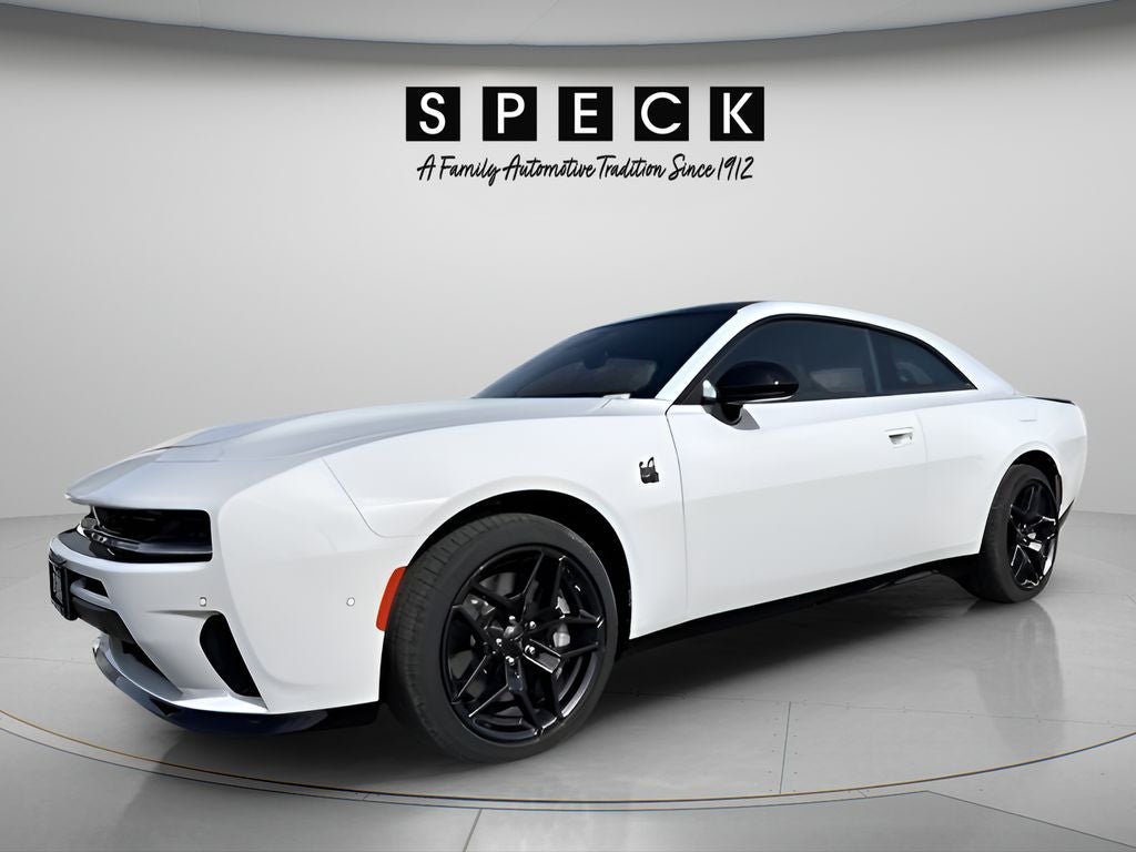 2026 Dodge Charger CHARGER SCAT PACK 2-DOOR AWD in White Knuckle Exterior Paint — front three-quarter view