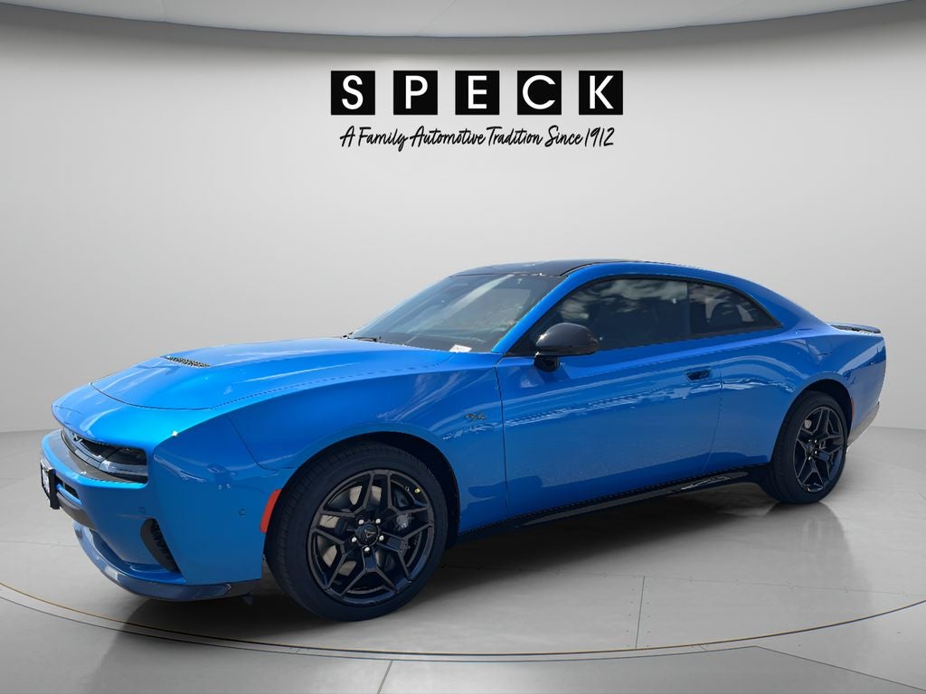 2026 Dodge Charger CHARGER R/T 2-DOOR AWD in Bludicrous Exterior Paint — front three-quarter view