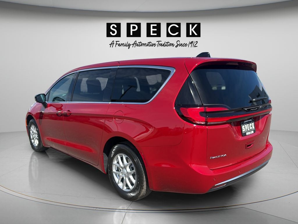 2027 Chrysler Pacifica — rear three-quarter view
