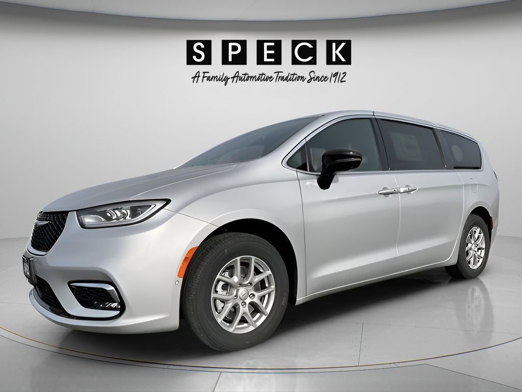 2026 Chrysler Pacifica PACIFICA SELECT in Silver Mist Clear-Coat Exterior Paint — front three-quarter view