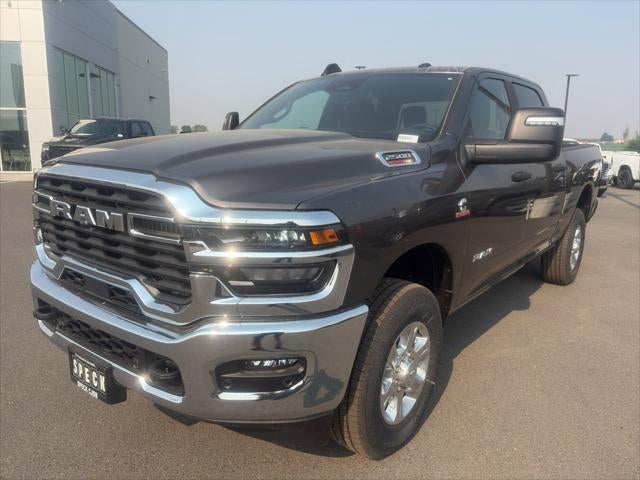 2026 RAM Ram 2500 RAM 2500 BIG HORN CREW CAB 4X4 6'4' BOX in Granite Crystal Metallic Clear-Coat Exterior Paint — front three-quarter view