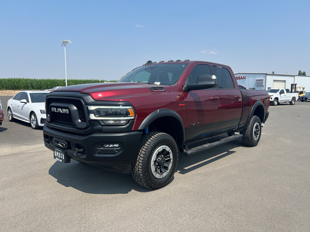 2021 RAM 2500 Power Wagon Crew Cab 4x4 6'4' Box in Delmonico Red Pearlcoat — front three-quarter view