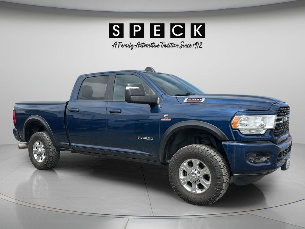 2024 RAM 2500 Big Horn Crew Cab 4x4 6'4' Box in Patriot Blue Pearlcoat — front three-quarter view