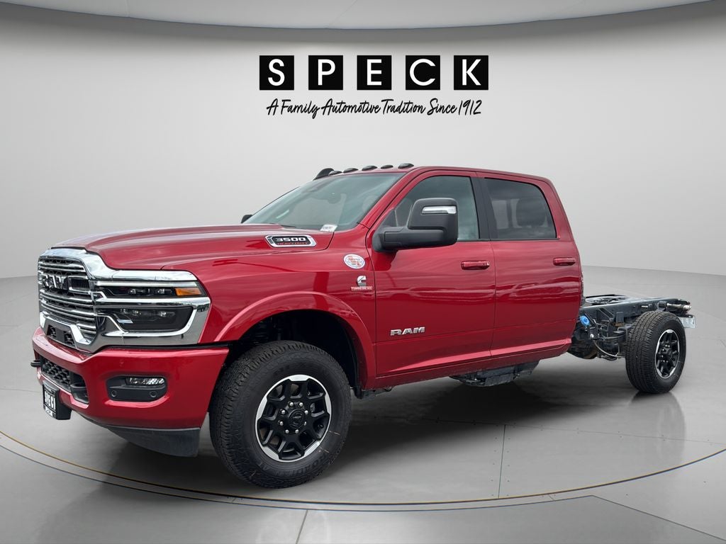 2026 RAM Ram 3500 Chassis Cab RAM 3500 BIG HORN CREW CAB CHASSIS 4X4 60' CA in Molten Red Pearl-Coat Exterior Paint — front...