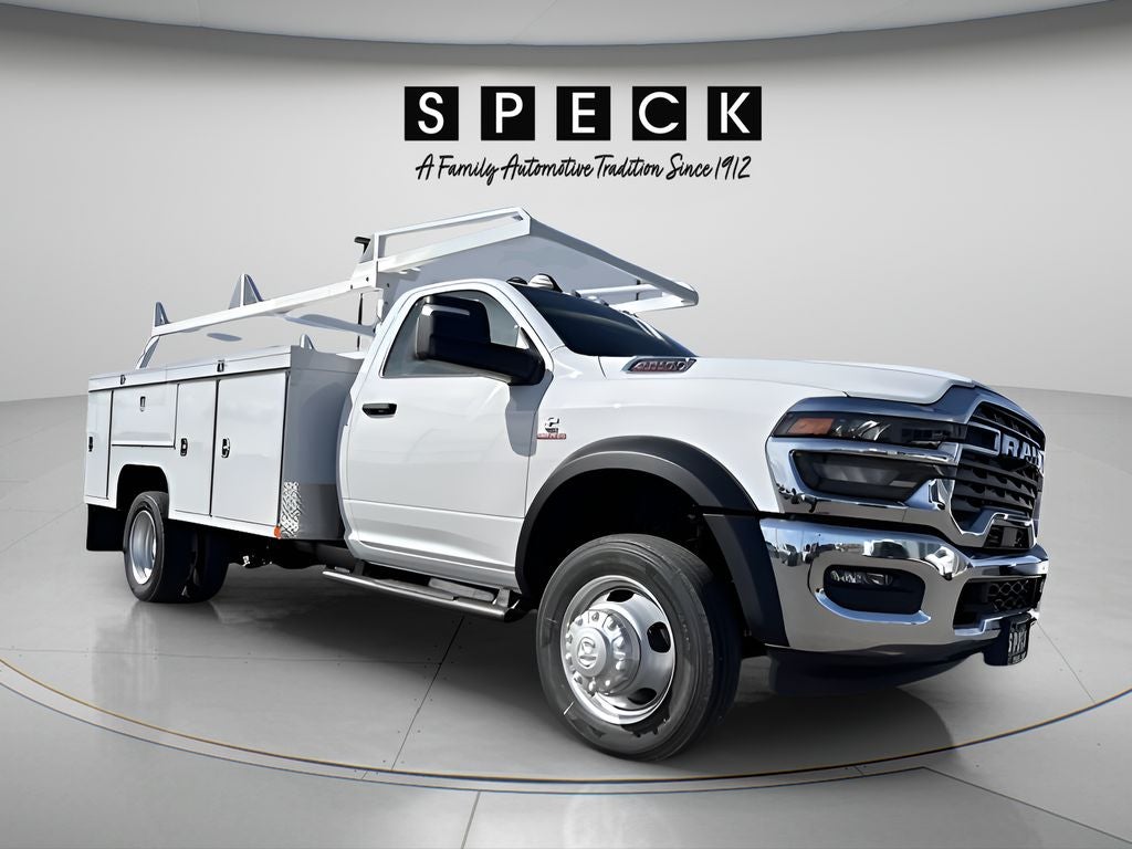 2026 RAM Ram 5500 Chassis Cab RAM 5500 TRADESMAN CHASSIS REGULAR CAB 4X4 84' CA in Bright White Clear-Coat Exterior Paint — front...