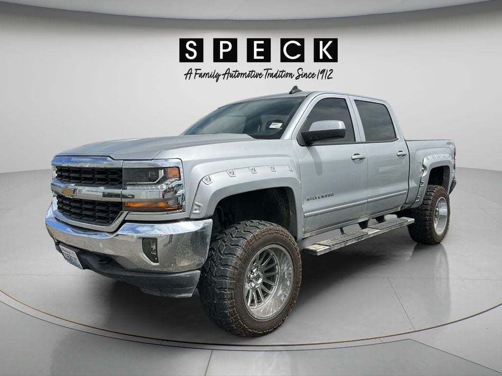 2018 Chevrolet Silverado 1500 1LT in Silver Ice Metallic — front three-quarter view