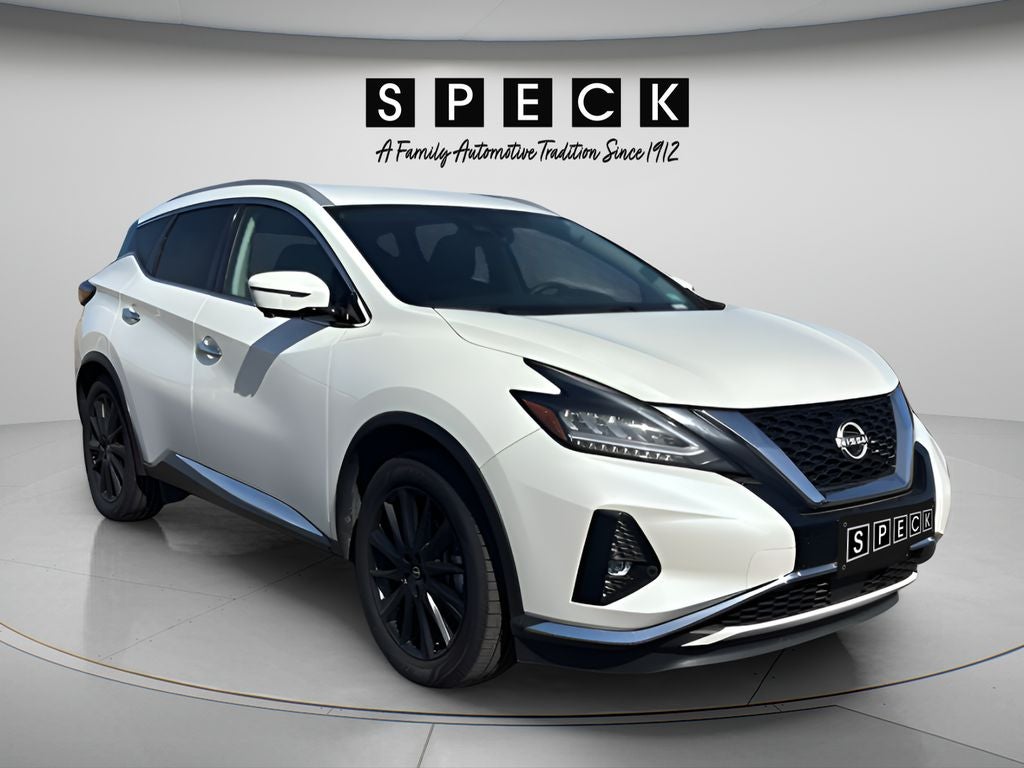2023 Nissan Murano SL Intelligent AWD in Pearl White Tricoat — front three-quarter view