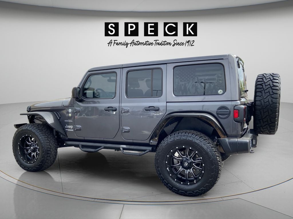 2022 Jeep Wrangler — rear three-quarter view